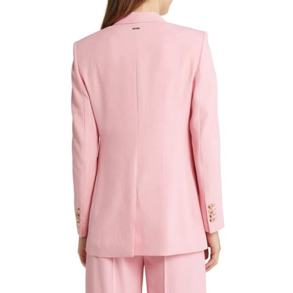 BOSS Jatera Double Breasted Blazer Jacket Pink Dahlia Classic Office US 6 NWT - Picture 6 of 16